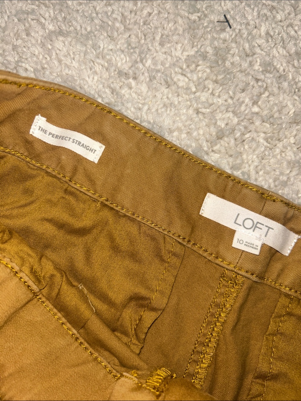 Bundle of 2 -LOFT Olive Green&tan Chinos - Classic Casual Trousers excellent! - Picture 8 of 15